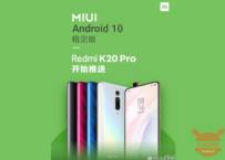 Redmi K20 Pro: Inizia il roll out di Android 10 Stable