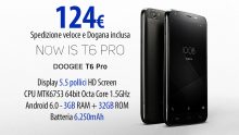 [Codice Sconto] DOOGEE T6 Pro, battery phone da 6250mAh a 124€