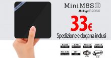 [Codice Sconto] Mini M8S II TV Box S905X 2/8gb a 33€ spedizione e dogana inclusa