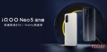 iQOO Neo5 Vitality Edition con schermo 144Hz e Snapdragon 870 presentato in Cina