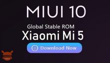 MIUI 10 גלובל יציב סוף סוף זמין עבור Xiaomi Mi 5