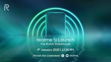 Realme 5i: Presentazione ufficiale (live) fissata per il 9 gennaio