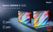 2022 "및 55"공식의 Redmi Smart TV X 65 : 120 위안 (2699 €)부터 시작하는 360Hz 화면