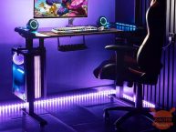 NOC LOC Smart Gaming Table in crowdfunding: scrivania gaming in fibra di carbonio e con sollevamento automatico
