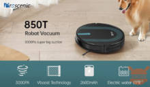 Robot aspirapolvere lavapavimenti Proscenic 850T all’incredibile prezzo di 147,70€ (supporta Alexa e Google Assistant)