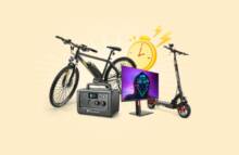 Tablets, monitors, scooters and electric bicycles are still on offer on GeekMall