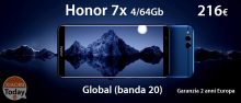 Offerta – Huawei Honor 7X Global (banda 20) 4/64 Gb a 216€ garanzia 2 anni Europa Italy Express inclusa