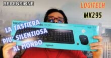 LOGITECH MK295 Combo TASTIERA e MOUSE ideale per gli SCRITTORI notturni (SILENZIOSISSIMA)