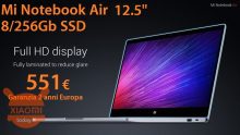 Rabattcode - Xiaomi Air 12.5 ″ Laptop 4 / 256Gb Silber bei 551 € Priority Line Versand inklusive!