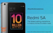 Xiaomi Redmi 5A merayakan jutaan penjualan 10 hanya dalam bulan 10 sejak peluncuran