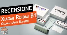 Recensione Xiaomi Roidmi B1 occhiali anti luce blu