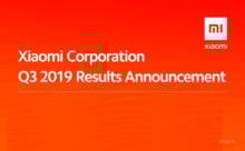 Xiaomi Group communiceert de resultaten verkregen in de Q32019