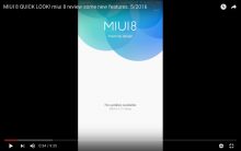 MIUI8 si mostra in un video di 9 minuti