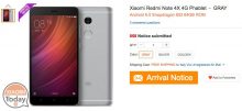 Lo Xiaomi RedMi Note 4X compare sui listini degli shop online