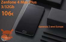 Offerta – ASUS Zenfone 4 Max Plus 3/32 Gb a 106€ garanzia 2 anni Europa spedizione prioritaria GRATUITA