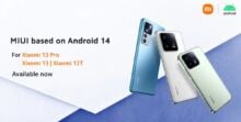 Xiaomi 13, 13 Pro e 12T si aggiornano a MIUI 14 e Android 14 Global Stabile | Download