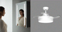 Xiaomi Yeelight Smart Beauty Mirror Cabinet e Smart Fan Light in crowdfunding