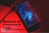 Offerta – Blackview S8 4/64 Gb (banda 20) Black/Gold a 125€ spedizione da magazzino EU