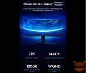 XIAOMI Curved Gaming Monitor 34 ″ voor € 345 op Amazon