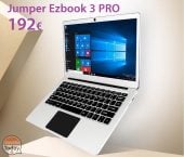 [Kode Diskon] Ezbook Jumper 3 PRO Ultrabook 4 / 64Gb Windows10 192 € Pengiriman & Bea Cukai disertakan
