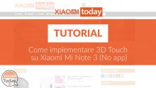 כיצד ליישם 3D מגע על Xiaomi Mi הערה 3 (ללא יישום)
