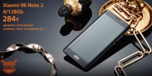Offerta – Xiaomi Mi Note 2 Black 6/128Gb a 284€ garanzia 2 anni Europa da magazzino EU