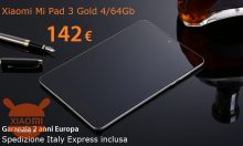 Offerta – Xiaomi Mi Pad 3 4/64Gb a 142€ garanzia 2 anni Europa Spedizione Italy Express Inclusa