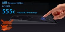 Offerta – Xiaomi Mi8 Explorer Edition 8/128Gb a 555€ garanzia 2 anni Europa