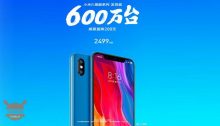 Xiaomi Mi 8: verkocht in 6 maanden meer dan 4 miljoen eenheden