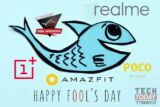 Tutti i pesci d’aprile di oggi da Xiaomi a OnePlus, da realme ad Amazfit