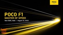 POCOPHONE F1 verrà presentato in India il 22 agosto