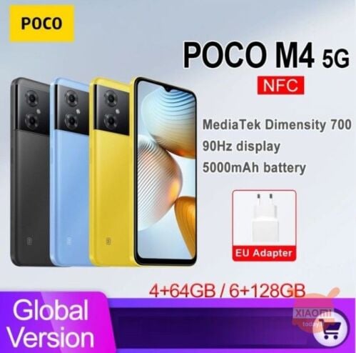 POCO M4 5G NFC عالمي 6/128 جيجا بايت