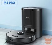 308 € for Proscenic M8 Pro Robot Scrubber with emptying base