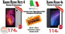 [Angebot] Redmi 4a Dunkelgrau 2 / 32 114Gb Global € und Redmi Hinweise Grau 4 3 / 32 174GB Global € ab Honorbuy.it
