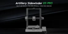 Artillery Sidewinder X3 Pro 3D プリンターは 146 ユーロで販売されており、ヨーロッパから無料で発送されます。