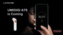 UMIDIGI A7S è ufficiale lo smartphone con termometro ad infrarossi integrato