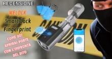 WELOCK SECBN51 adalah KUNCI pintar dengan SIDIK JARI, TAG dan Bluetooth