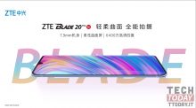 ZTE Blade 20 Pro 5G presentato con Snapdragon 765G, schermo AMOLED e sensore UD