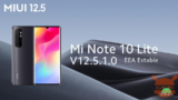 Xiaomi Mi Note 10 Lite riceve la MIUI 12.5 in versione EEA Stabile